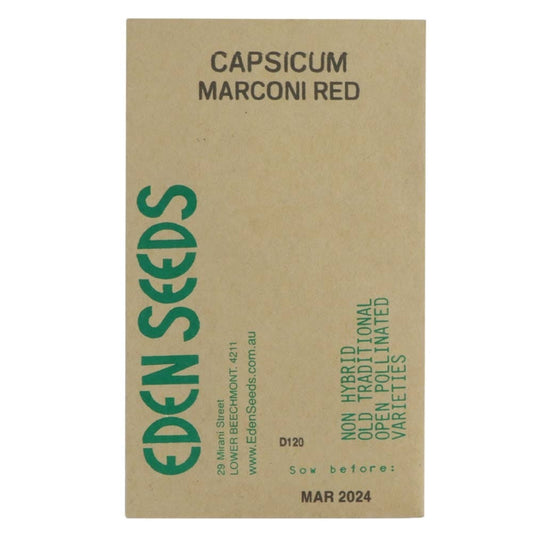 Eden Seeds - Marconi Red Capsicum
