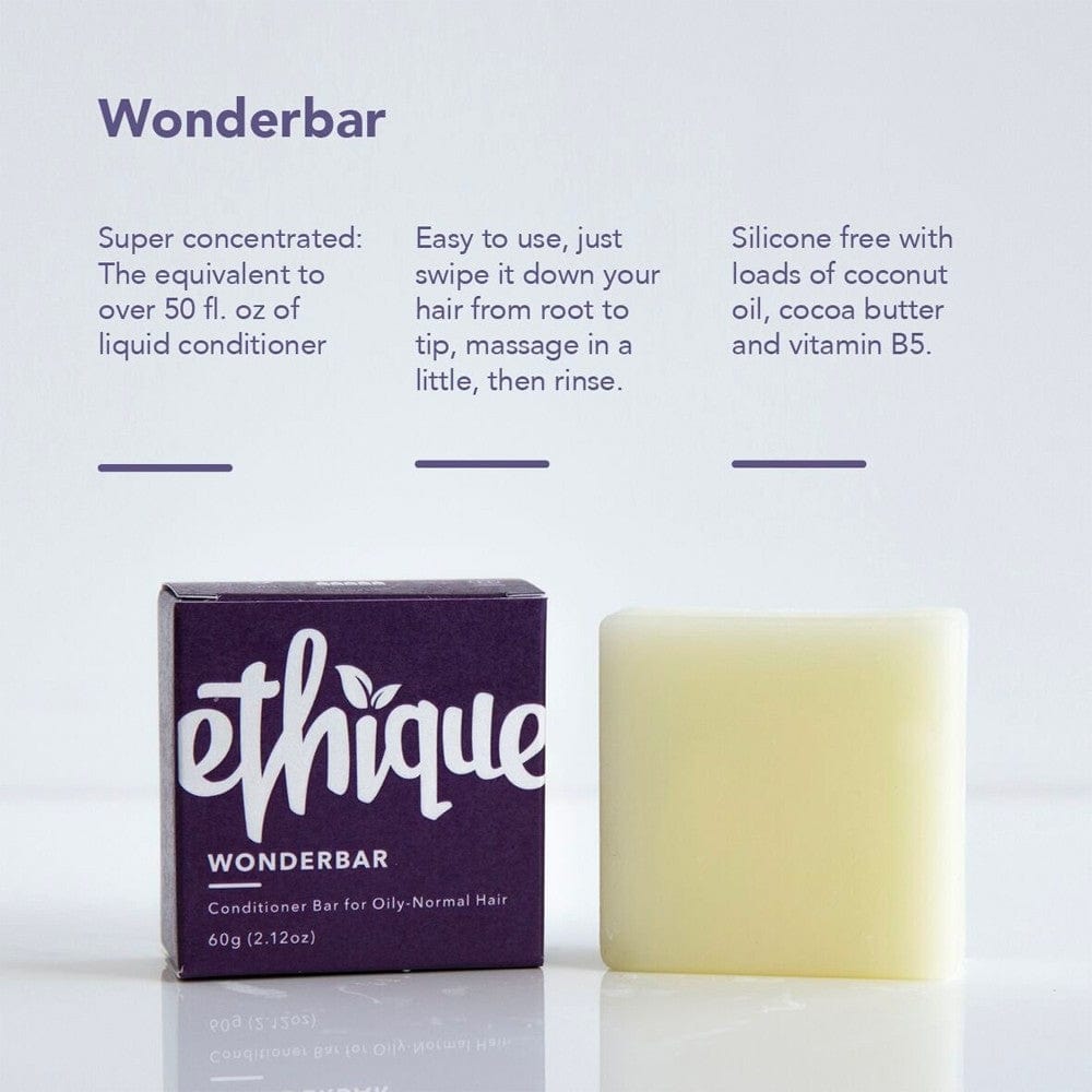 ETHIQUE Solid Conditioner Bar for Oily or Normal Hair 60g - Wonderbar