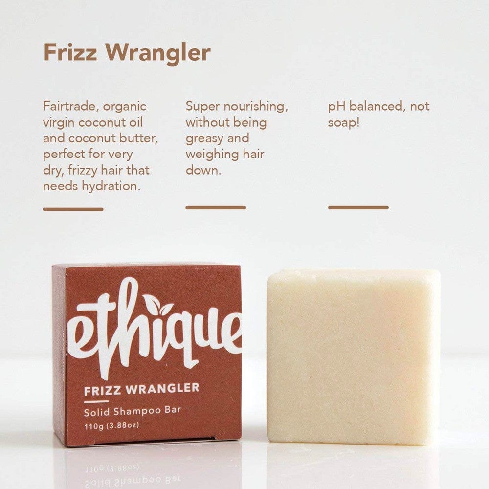 ETHIQUE Solid Shampoo Bar for Dry or Frizzy Hair 110g - Frizz Wrangler