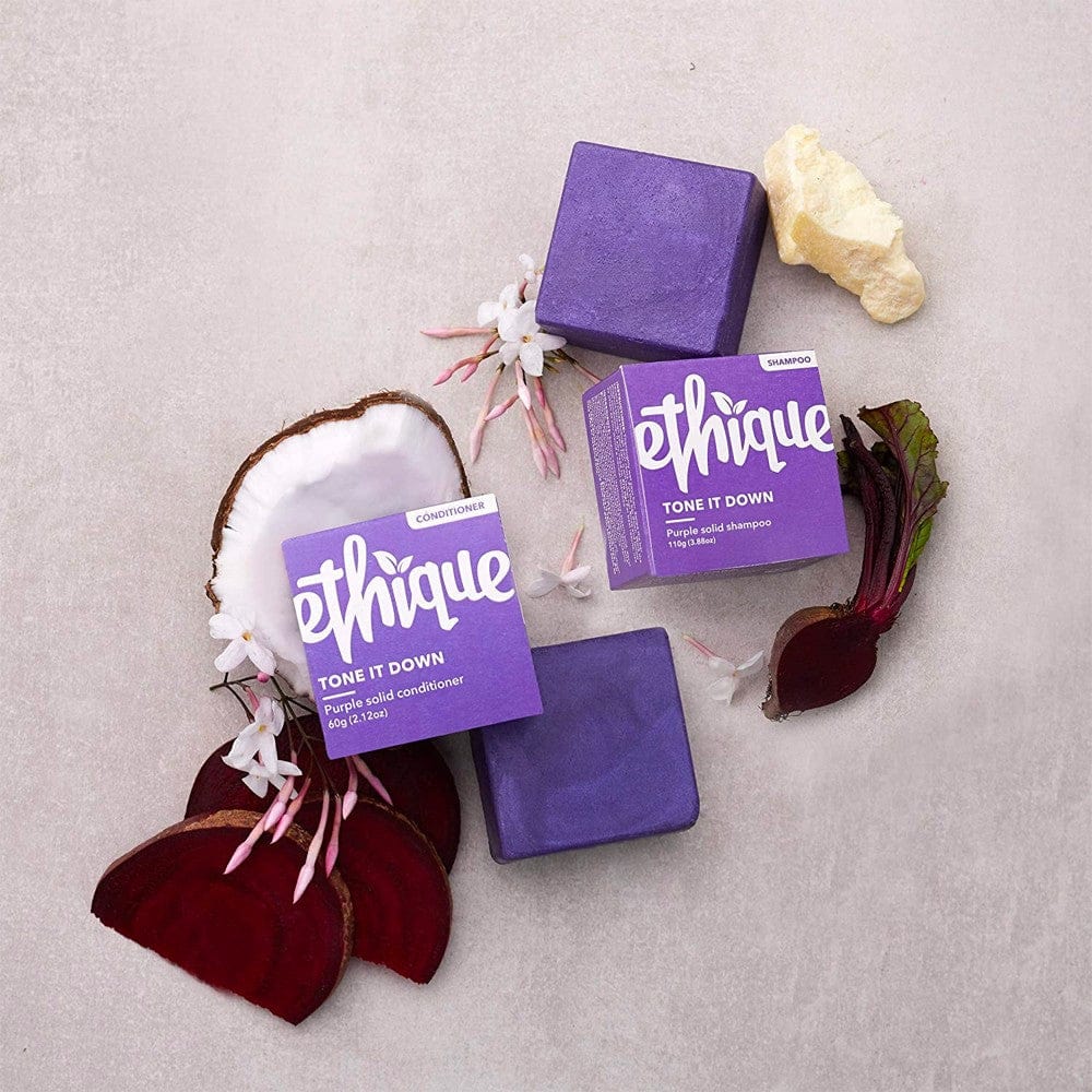 ETHIQUE Solid Shampoo Bar Purple 110g - Tone It Down