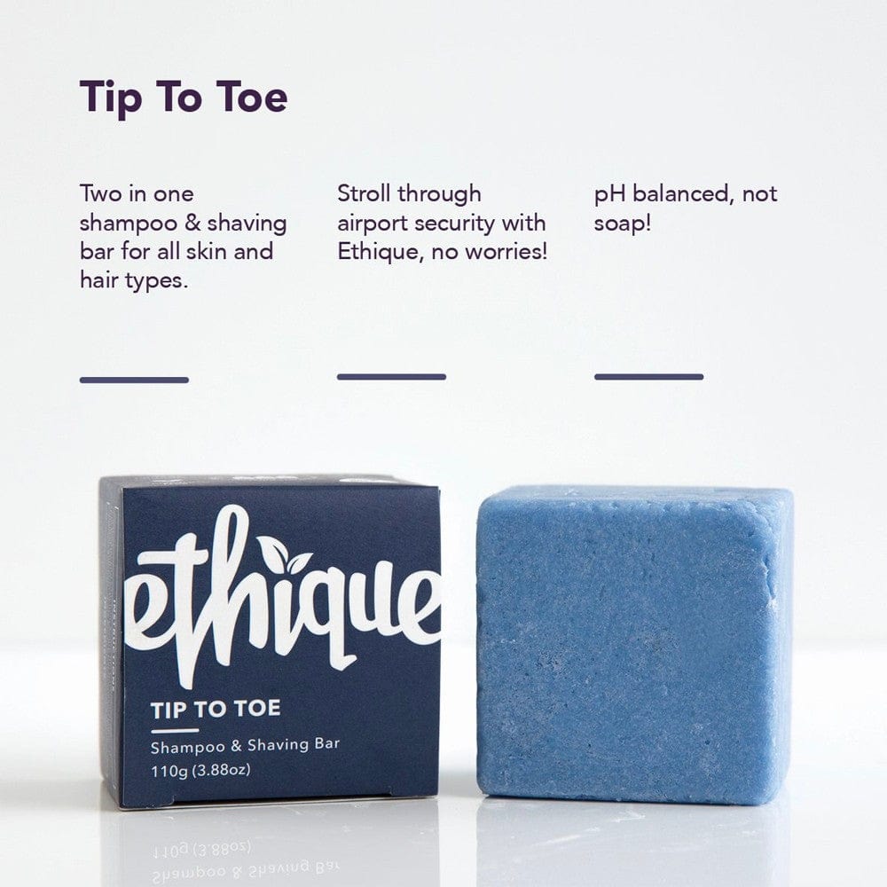 ETHIQUE Solid Shampoo & Shaving Bar 110g - Tip-to-Toe