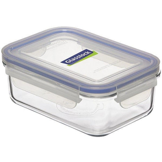 Glasslock Container Rectangle 710ml - Blue Seal