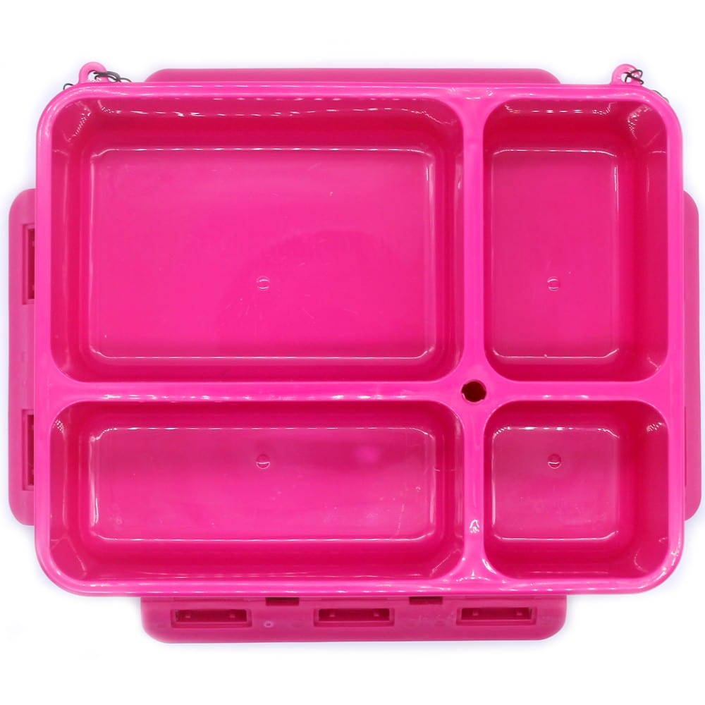 Go Green Lunch Box Medium 4 Compartment - Pink