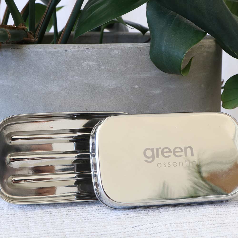 Green Essentials Stainless Steel Soap Dish - Small