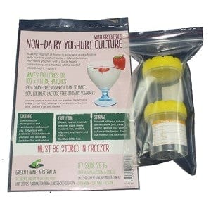 Green Living Yoghurt Culture + 2 Jars - Vegan Non-Dairy