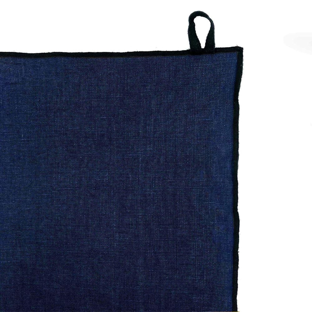Buy Haomy Tea Towel Luri - Indigo with Black Border Online