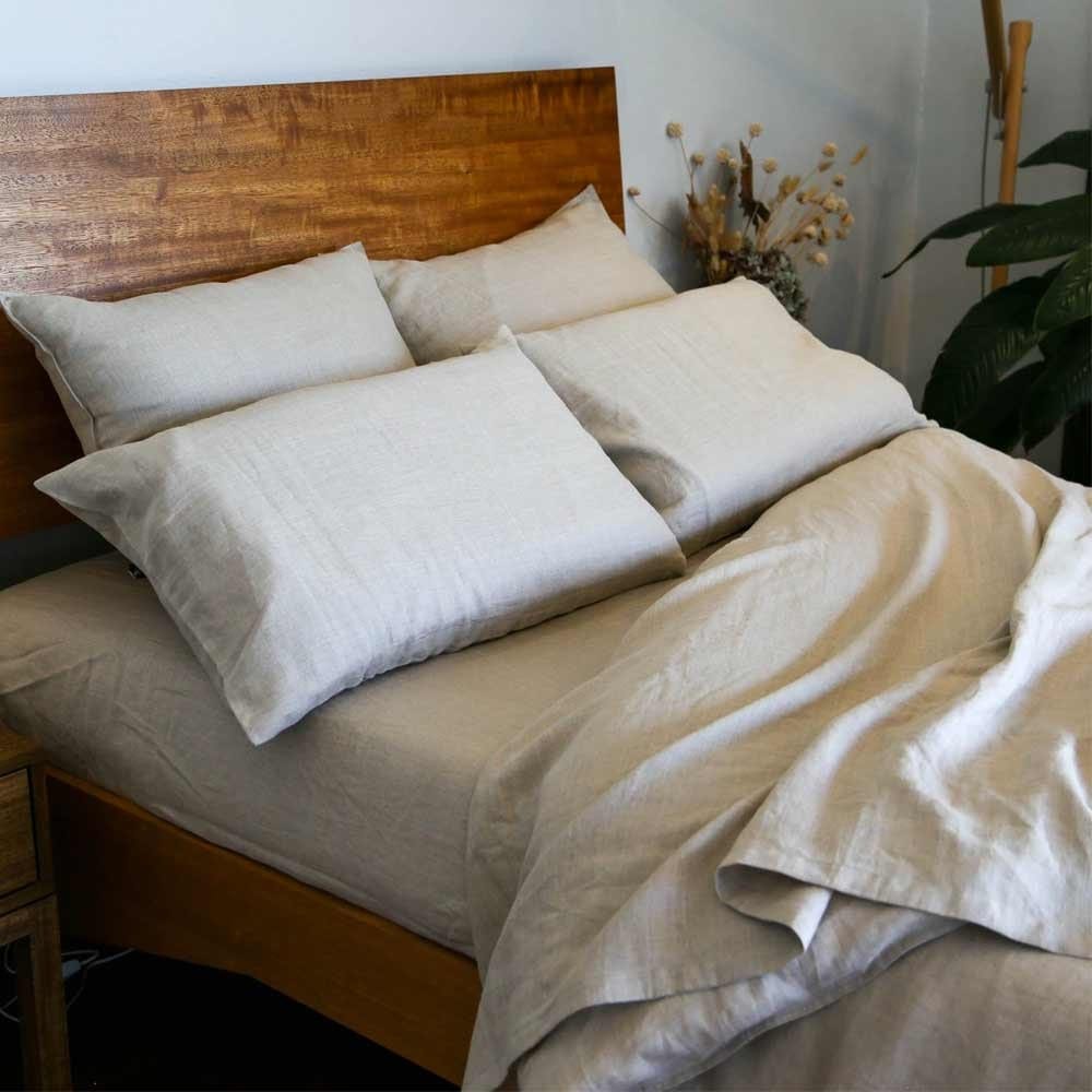 Buy Hemp Gallery Rye Hemp Linen Sheet Set Queen Online