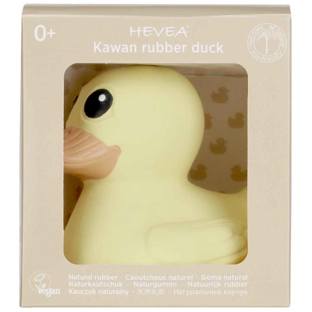 Hevea Bath Toy - Duck - Eggnog Yellow