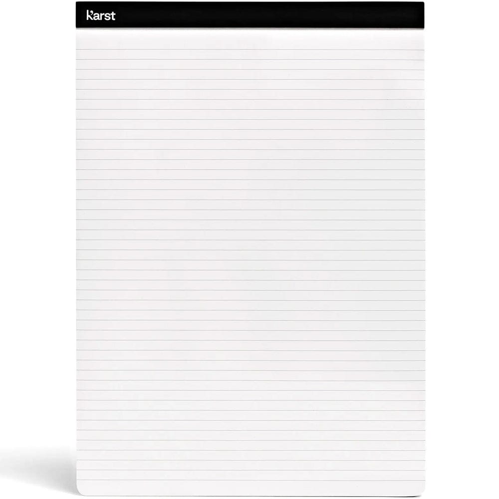 Karst Stone Paper Notepad - Lined A4 - Black