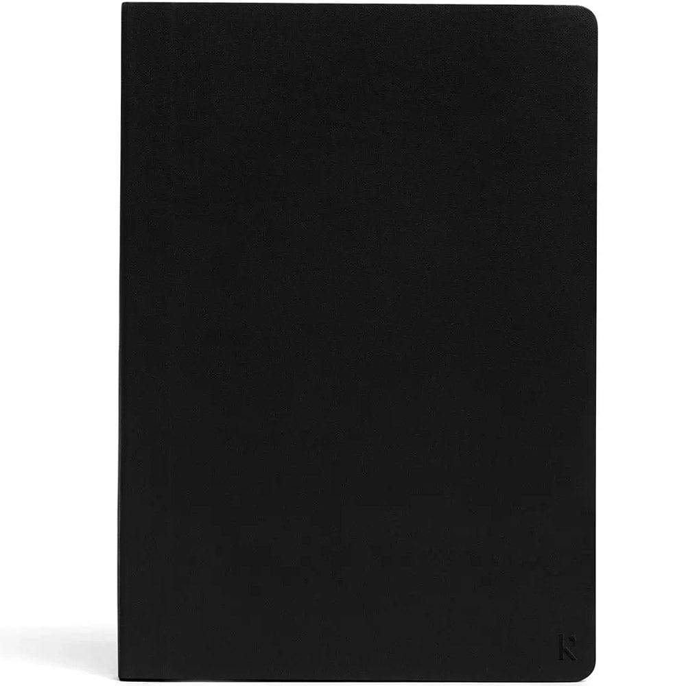 Karst Stone Paper Soft Cover Notebook - Lined A5 - Black