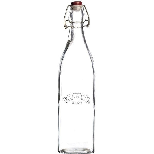 Kilner Clip Top Preserve Bottle Square sides 1Litre