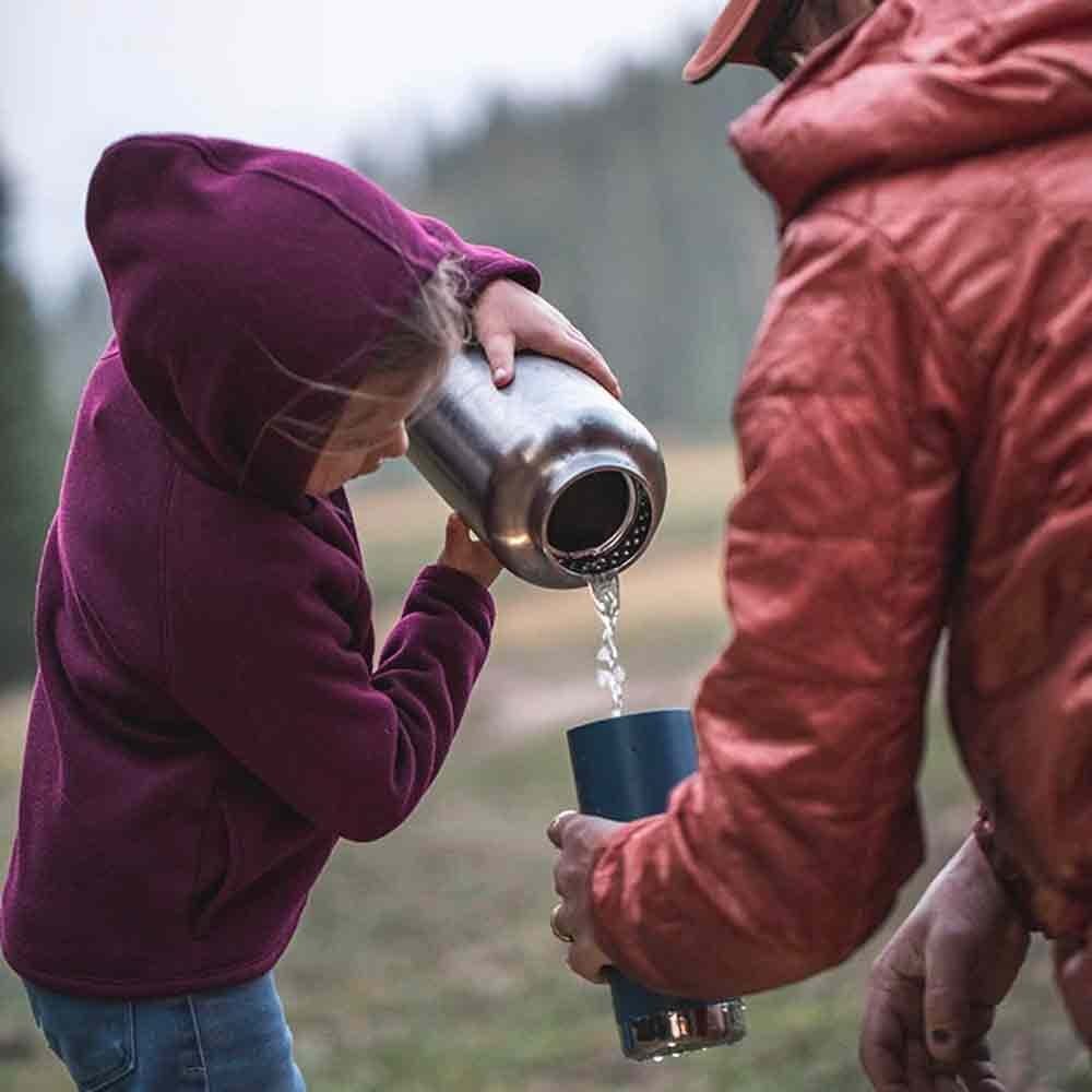 Klean Kanteen TKWide 64oz Loop Cap Brushed Stainless