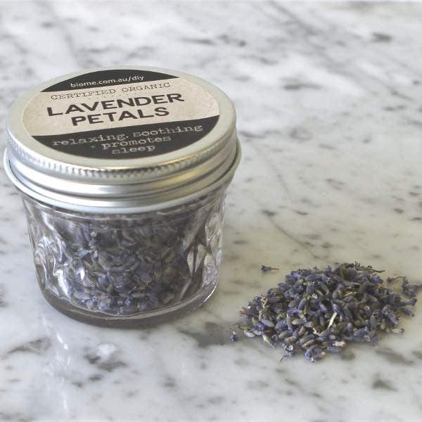 Buy Lavender Flowers Dried Organic in Glass Jar 15g Online