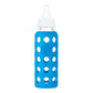 Lifefactory Glass Baby Bottle 265ml - Cobalt