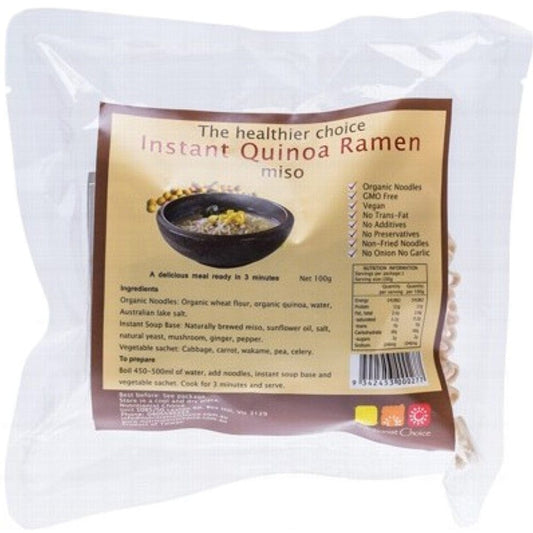 Nutritionist Choice Instant Quinoa Ramen 100g - Miso