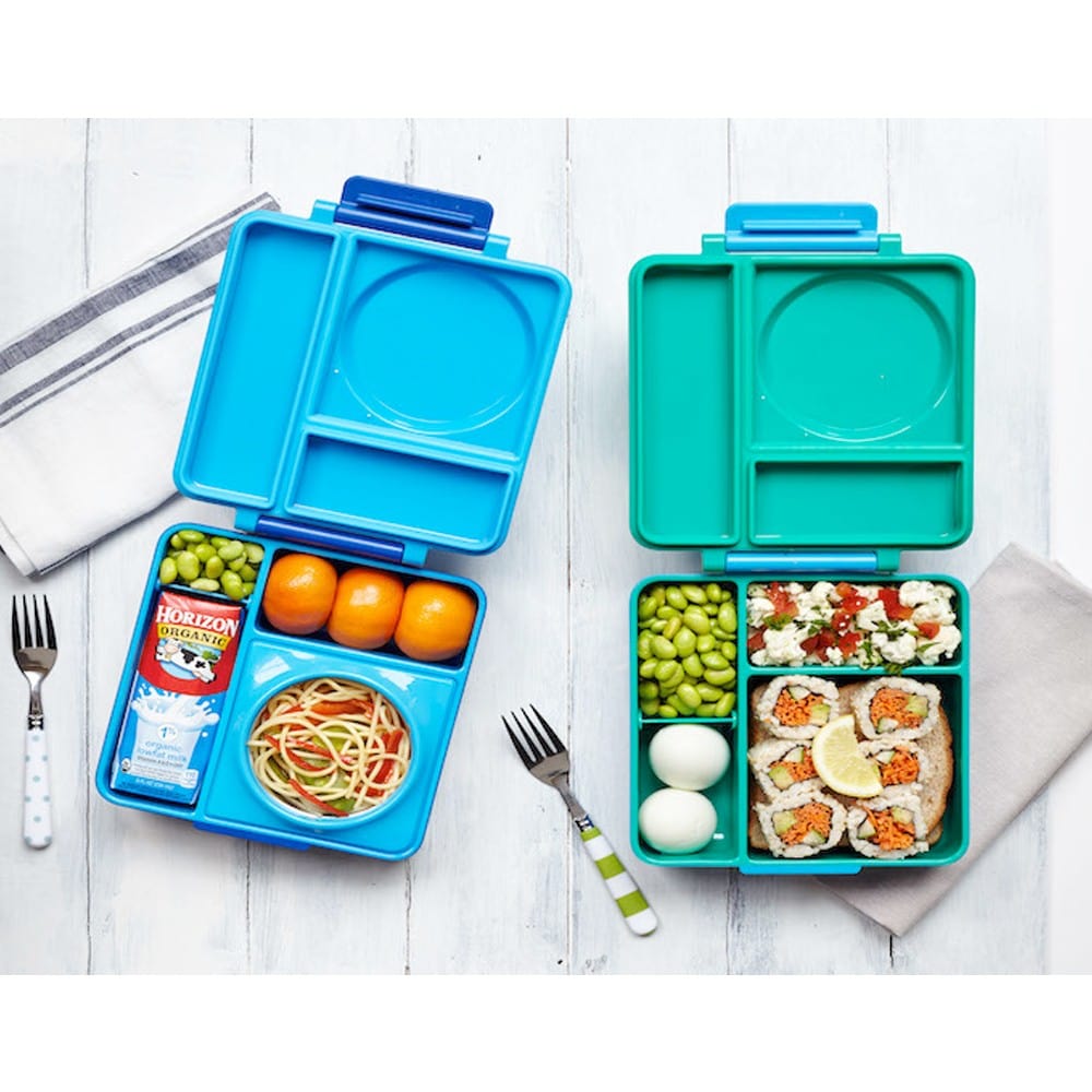 OmieBox Bento Box for Kids - Insulated Bento Lunch Box with Leak Proof  Thermos Food Jar - Purple Plum