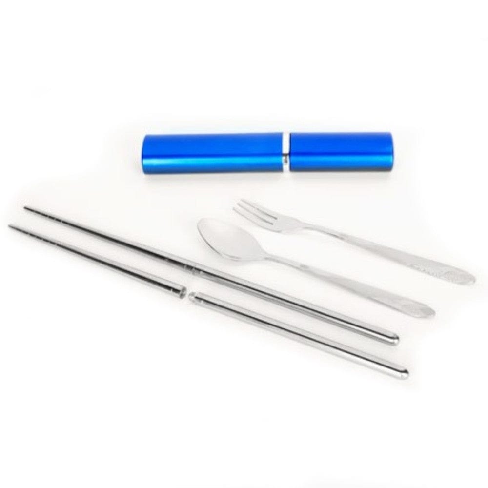 Onyx 3 Piece Stainless Steel Cutlery Set - Blue