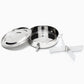 Onyx Stainless Steel Airtight Round/Flat Container 18cm (w Dividers)