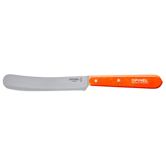 Opinel Stainless Steel Breakfast & Brunch Knife - Tangerine