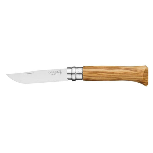 Opinel Traditional No.08 Stainless Steel Pocket Knife - Olive