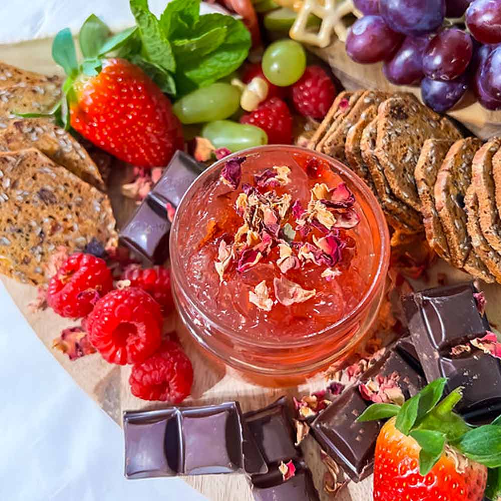 Buy Paddington Jams Platter Size Rose Gin Jam 125g Online