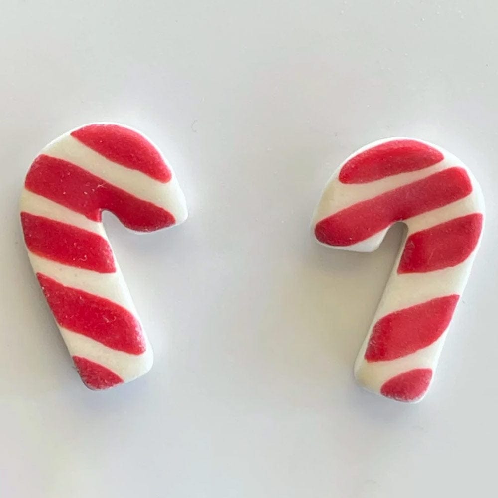 Paper Boat Press Candy Cane Stud Earrings