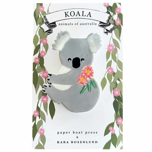 Paper Boat Press Koala Brooch