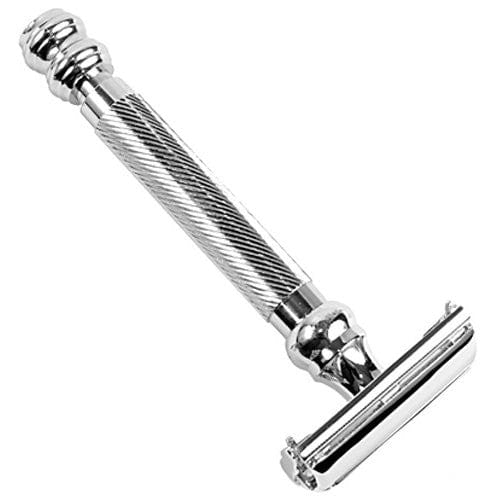 Parker 99R silver safety razor for face shaving