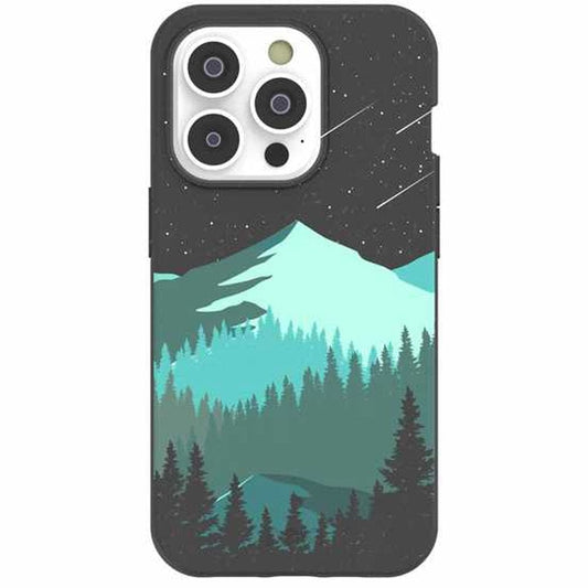 Pela Eco-Friendly Phone Case iPhone 14 Pro Case MagSafe Module - Black Boreal
