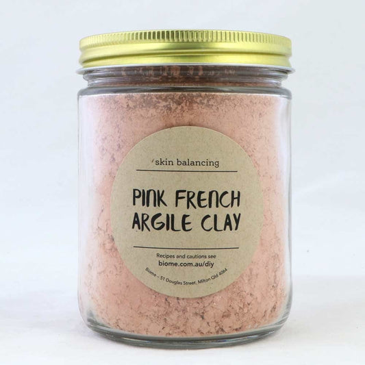 Pink (French Argile) Clay in Glass Jar 300g