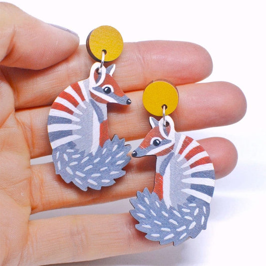 Pixie Nut and Co Numbat Earrings