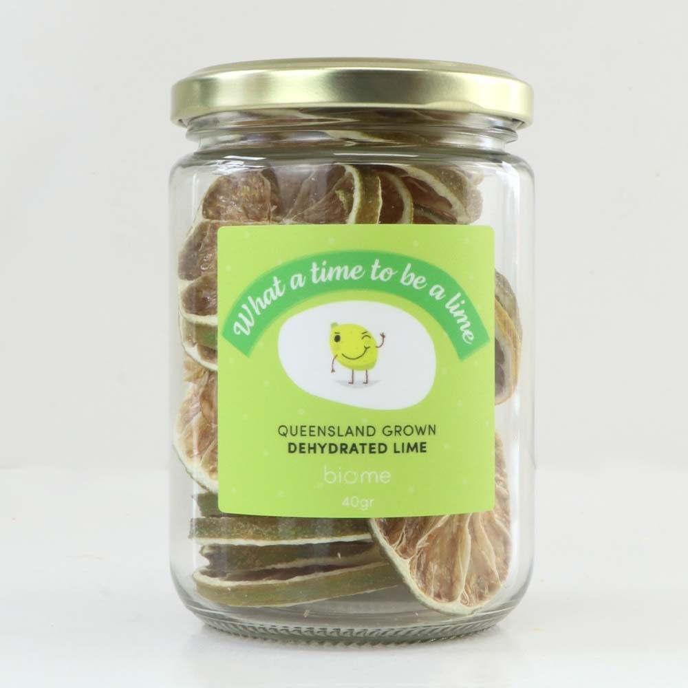 QLD Grown Dehydrated Lime in jar 40g