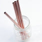Rose Gold Stainless Steel Scratch Proof Safety Straw 8mm - Straight (BULK 50 Pack)