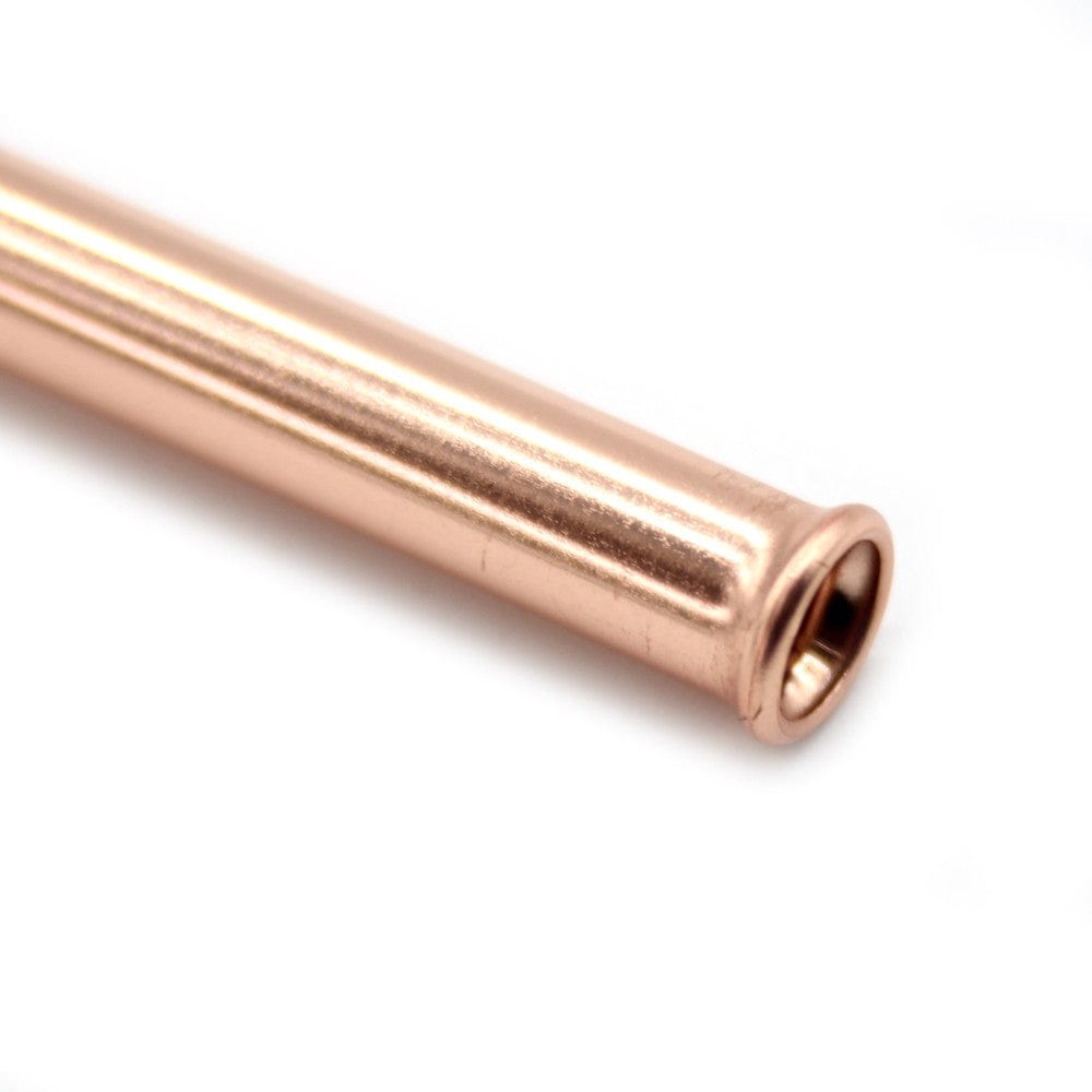 Rose Gold Stainless Steel Scratch Proof Safety Straw 8mm - Straight (BULK 50 Pack)