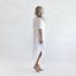 Seaside Tones Maxi Shirt Dress - White