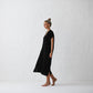 Seaside Tones V Neck Dress Black