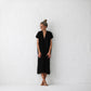 Seaside Tones V Neck Dress Black