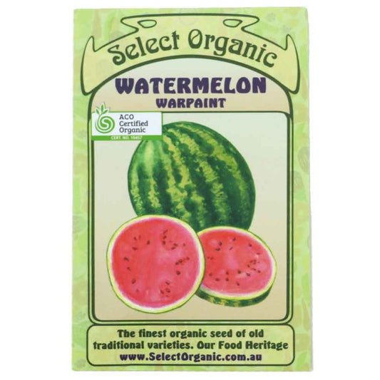 Select Organic Seeds - Warpaint Watermelon