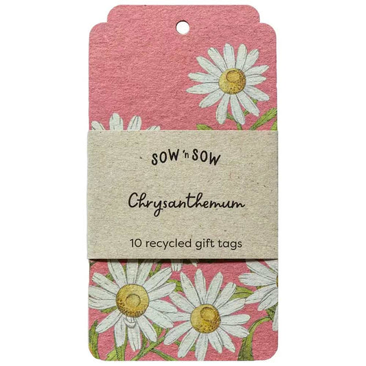 Sow 'n Sow Chrysanthemum Gift Tag 10pk