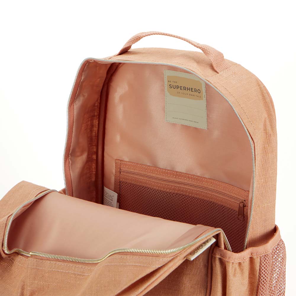 SoYoung Grade School Linen Backpack - Sunrise Muted Clay