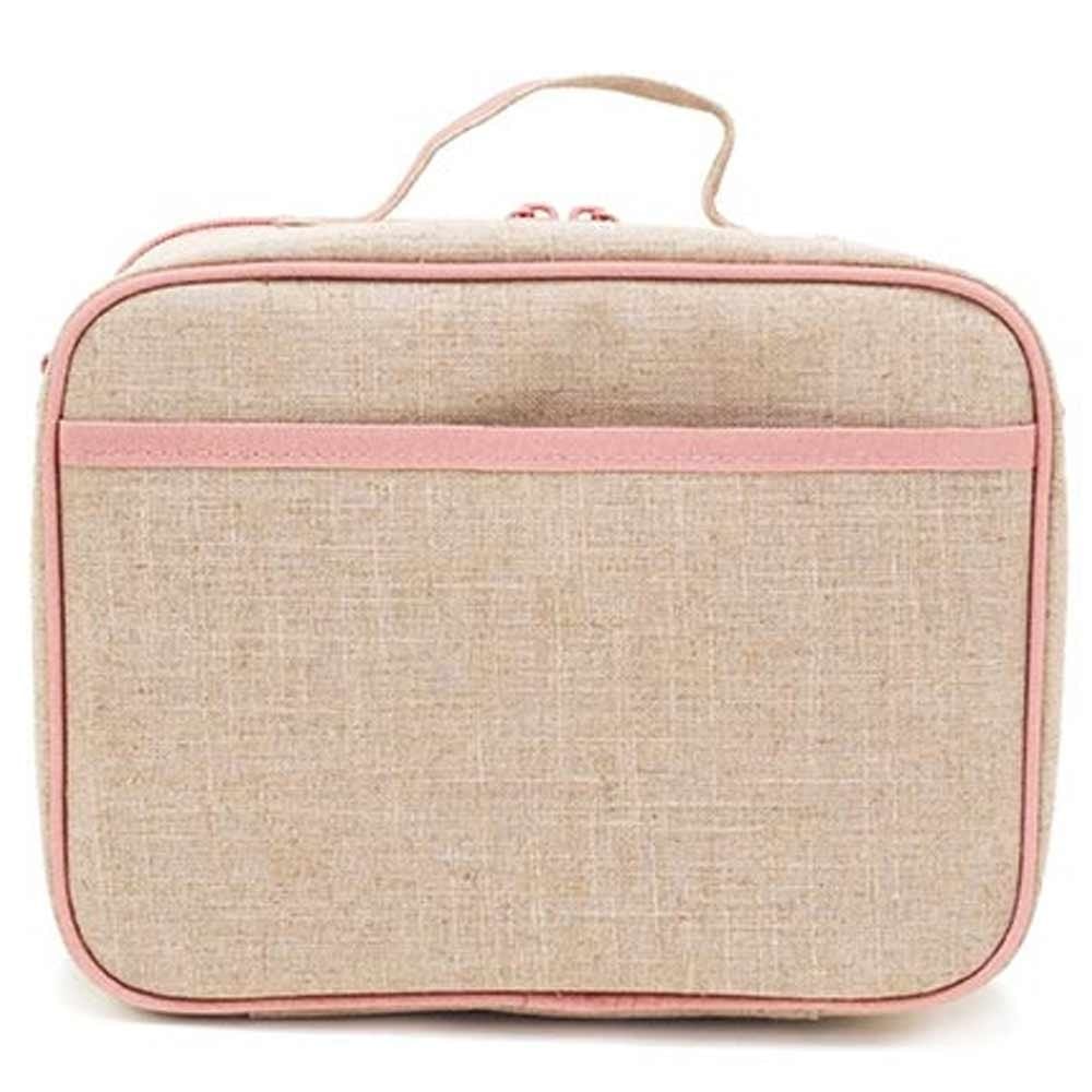 SoYoung Raw Linen Insulated Lunch Box - Neo Rainbow