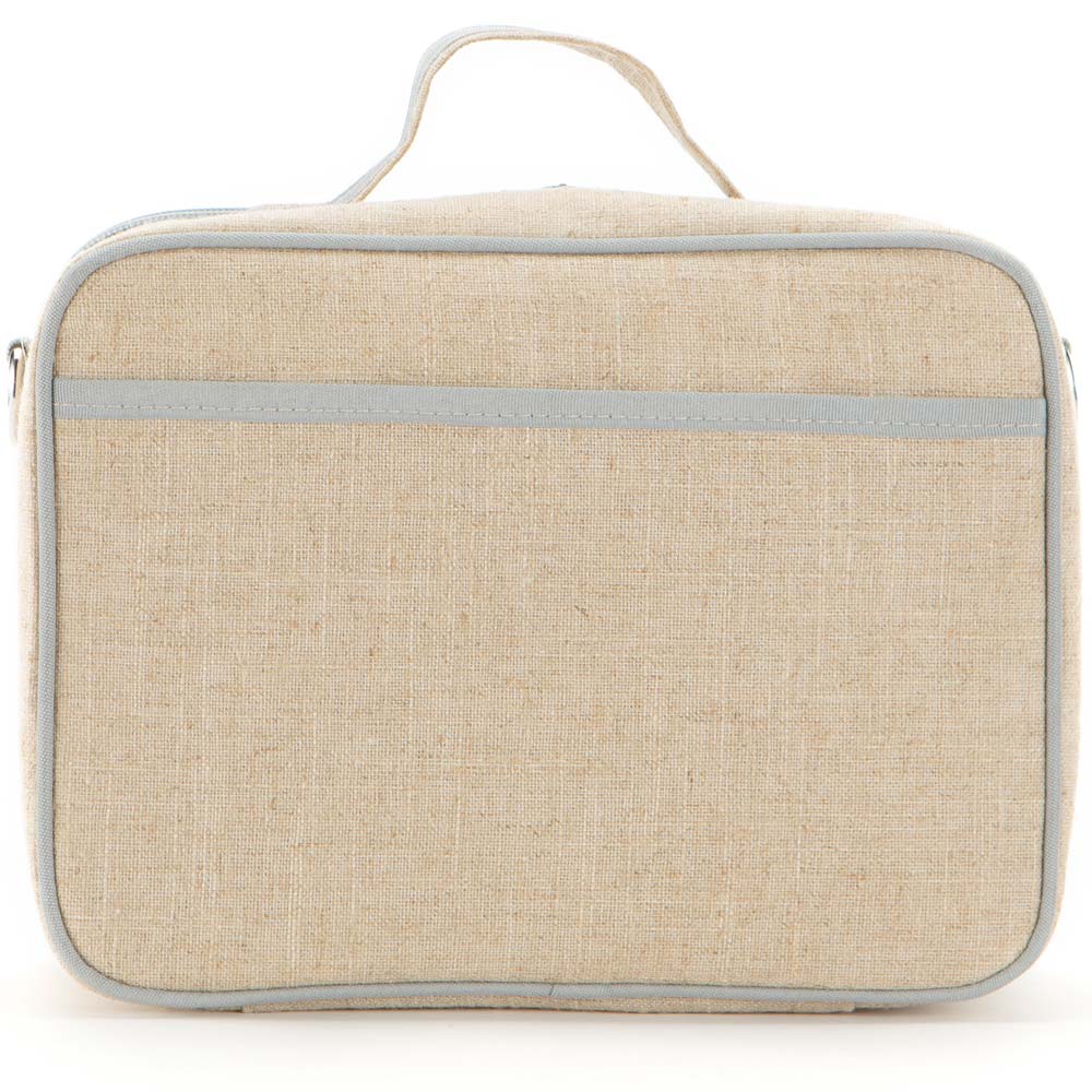 SoYoung Raw Linen Insulated Lunch Box - Robot Playdate