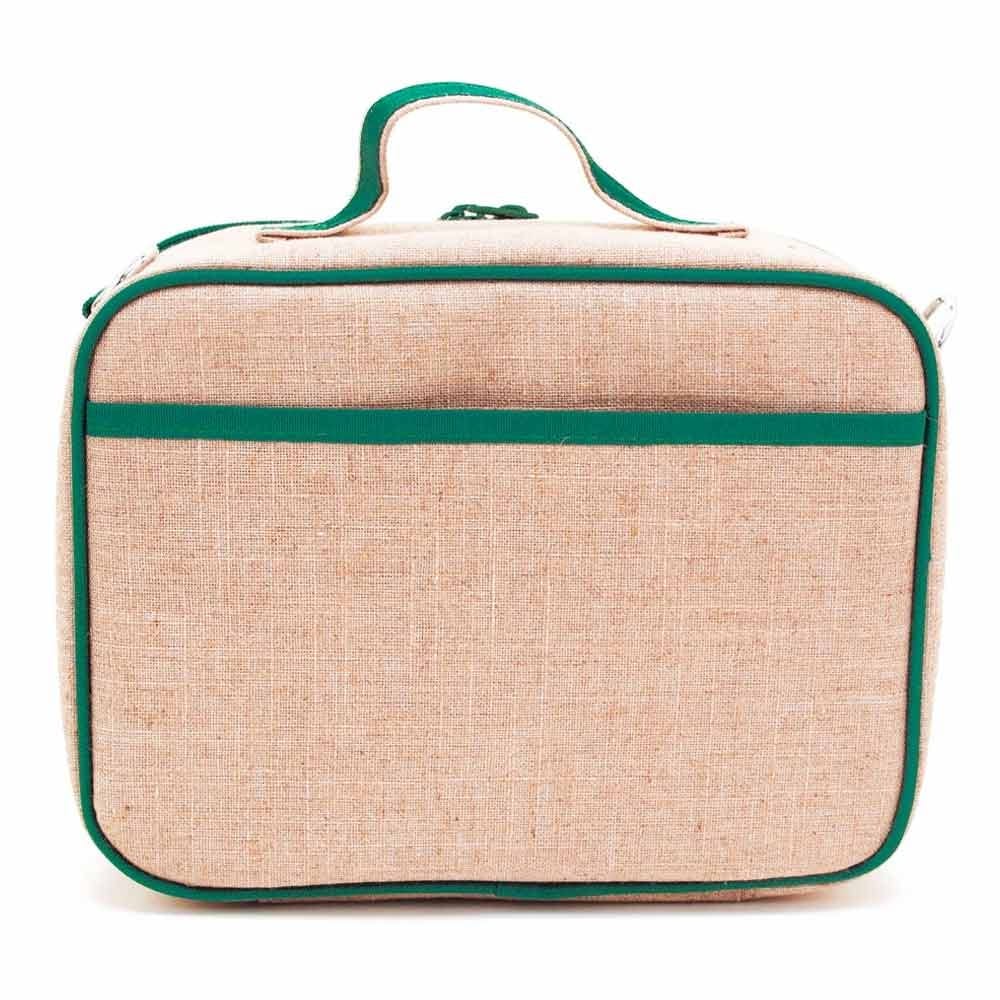 SoYoung Raw Linen Insulated Lunch Box - Safari Friends