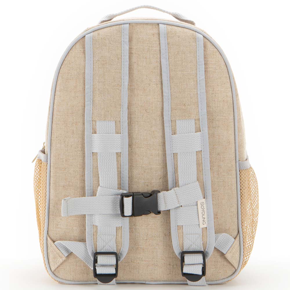 SoYoung Raw Linen Toddler Backpack - Golden Panthers