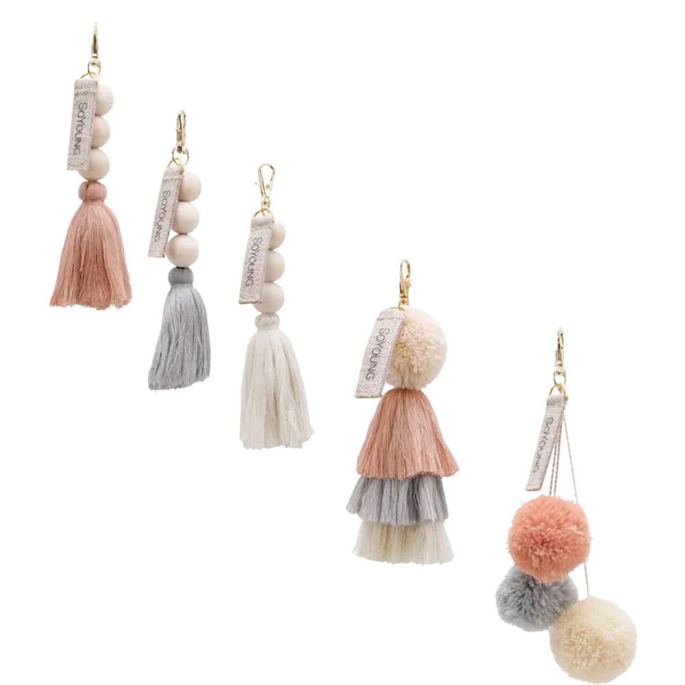 SoYoung Tassels - Beaded Muted Clay