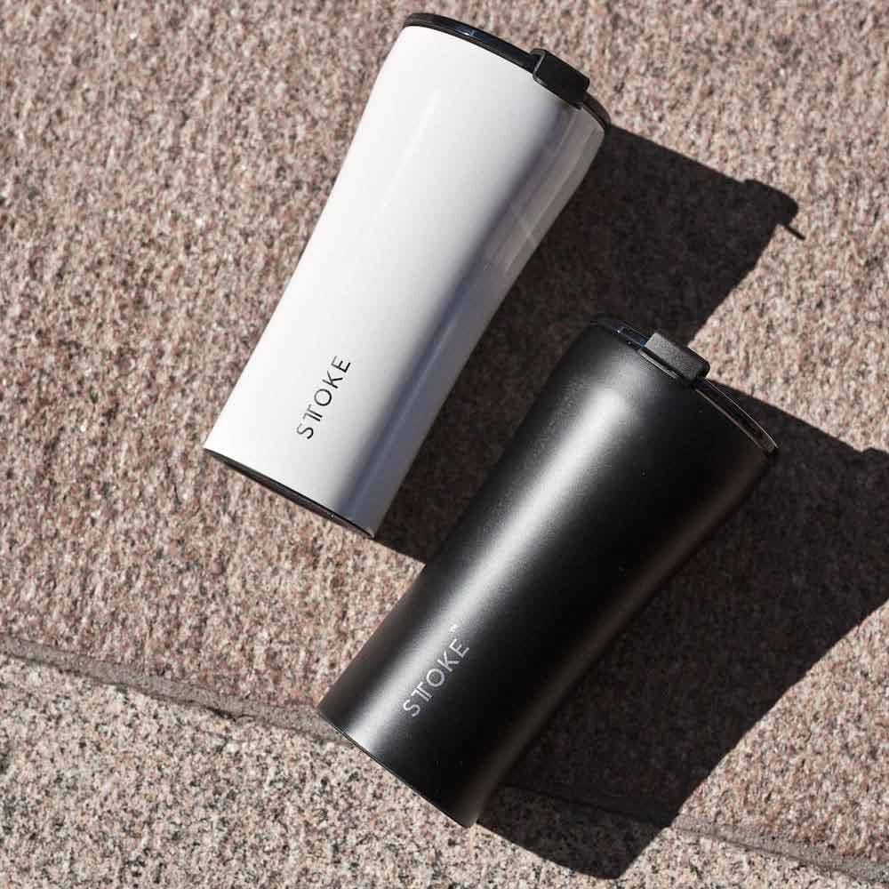 Sttoke Cup 12oz Leakproof Angel White