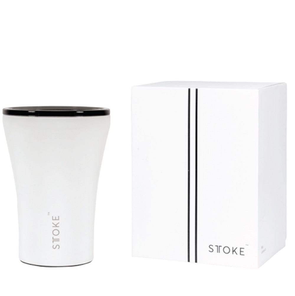 Sttoke Insulated Reusable Cup 8oz/227ml - White