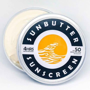 SunButter Original mineral sunscreen SPF50 in reusable aluminium tin