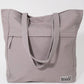Terra Thread Organic Cotton Executive Work Tote Bag - Cloud Grey