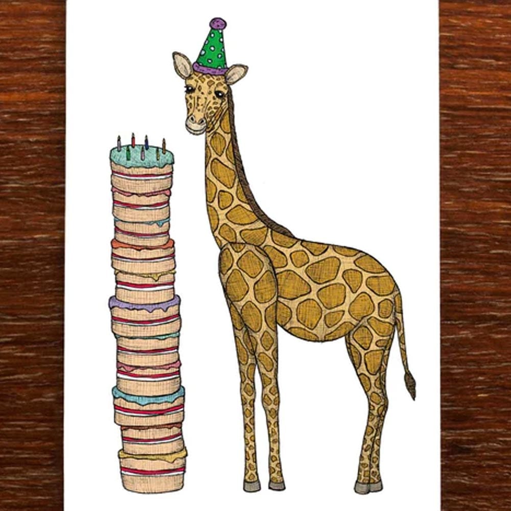 The Nonsense Maker Card - Happy Birthday Giraffe